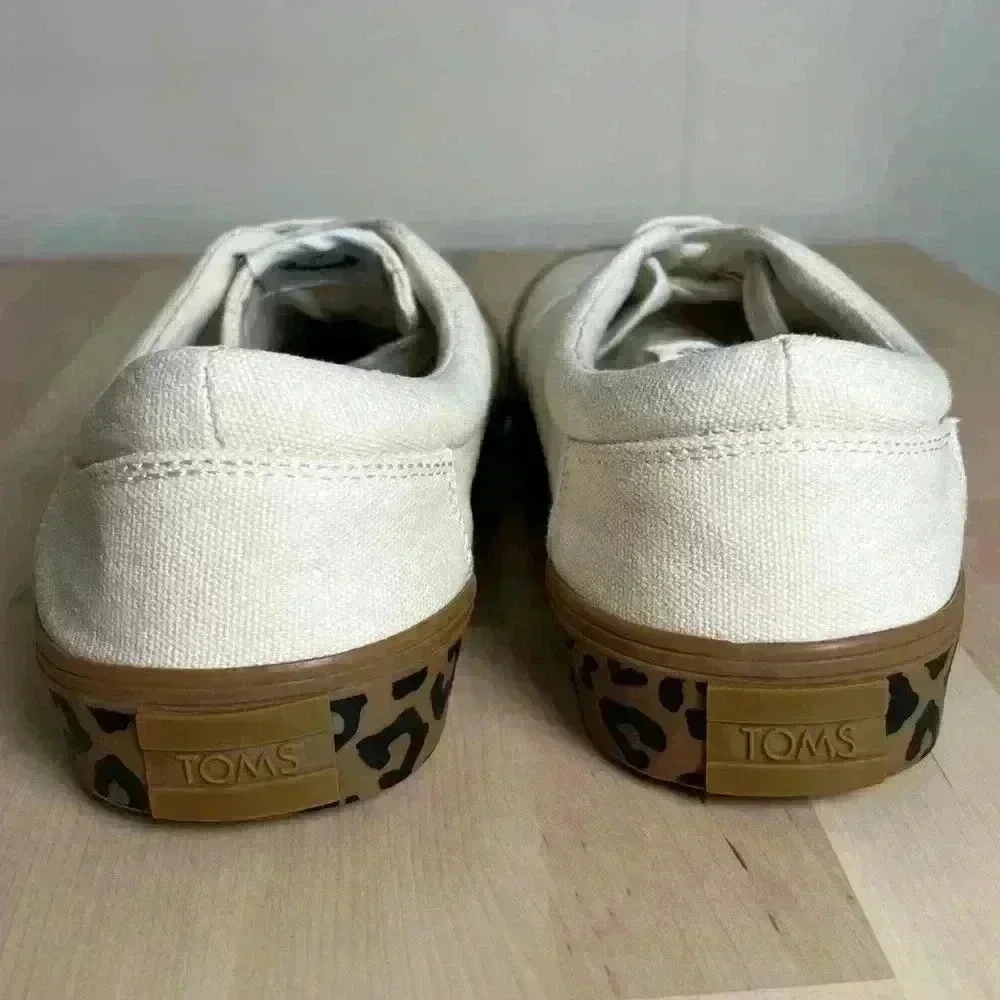 TOMS Fenix Lace-Up Birch With Cheetah Print‎ Sole Women’s Size 9.5 W